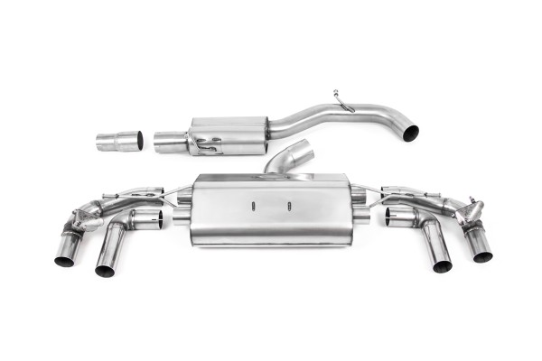 MILLTEK SPORTAUSPUFFANLAGE (TÜV) VW GOLF MK8/8.5 R (320PS+333PS)