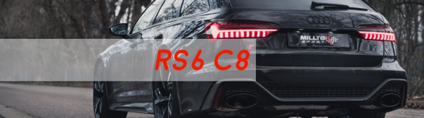 MILLTEK SPORTAUSPUFFANLAGE (TÜV) AUDI RS6 C8 4.0 V8 BI-TURBO (OPF/GPF) AB2019