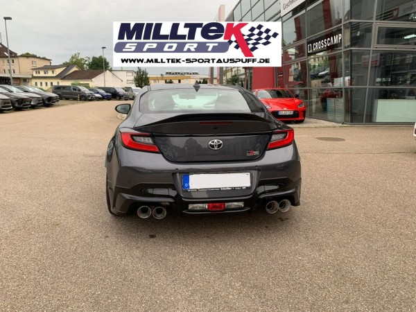 MILLTEK SPORTAUSPUFFANLAGE 4-FLUTIG (TÜV) TOYOTA GR86
