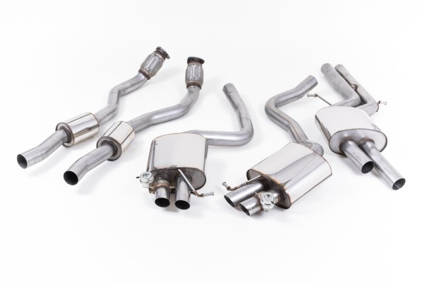 MILLTEK SPORTAUSPUFFANLAGE AUDI RS4 B8 4.2 FSI QUADDRO AVANT (TÜV)