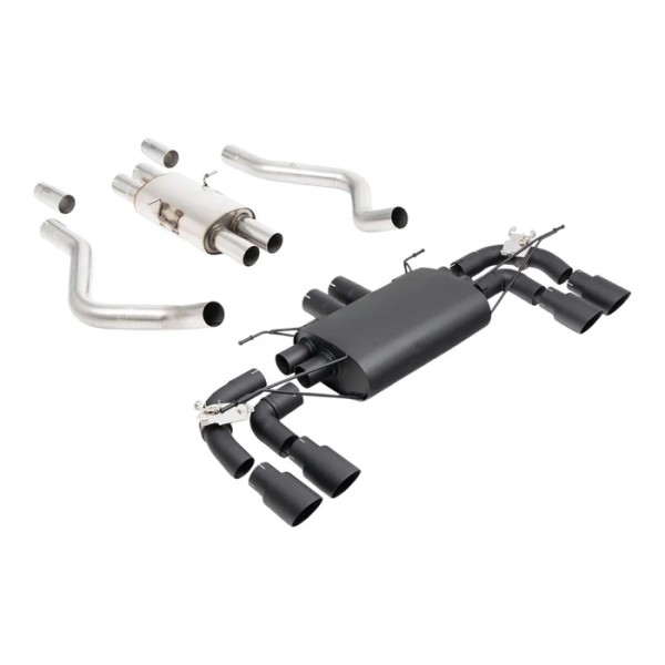 MILLTEK SPORTAUSPUFFANLAGE BLACK EDITION (TÜV) LAND ROVER DEFENDER 90 5.0 V8 425PS&525PS (OPF)