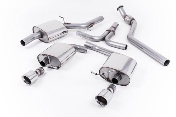MILLTEK SPORTAUSPUFFANLAGE (TÜV) PASSEND FÜR AUDI A5 COUPE S-LINE TFSI 2WD & QUATTRO MANUAL