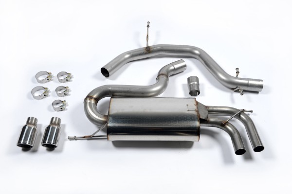MILLTEK SPORTAUSPUFFANLAGE (TÜV) NON-RESANTED AUDI A3 2.0T FSI 2WD 3 DOOR