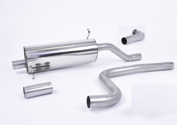 MILLTEK SPORTAUSPUFFANLAGE (TÜV) FORD FIESTA MK8 ECOBOOST 100PS+125PS+140PS MIT GPF